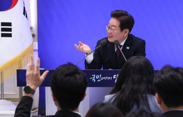 이재명 대통령이 3일 청와대 영빈관에서 
