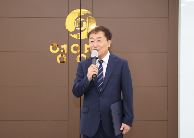 차광인 영양부군수가 취임 후 직원들 앞에서 취임사를 전하고 있다. 영양군 제공