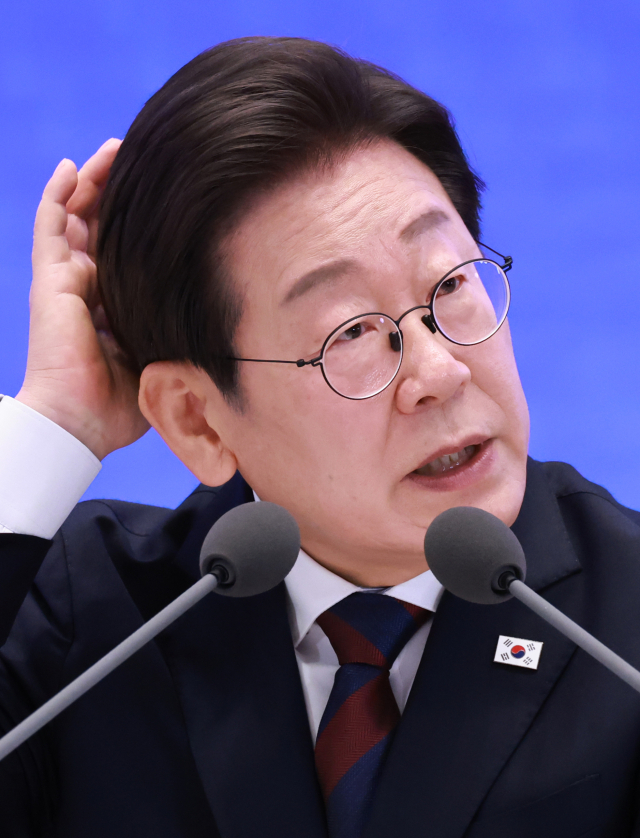 이재명 대통령이 3일 청와대 영빈관에서 