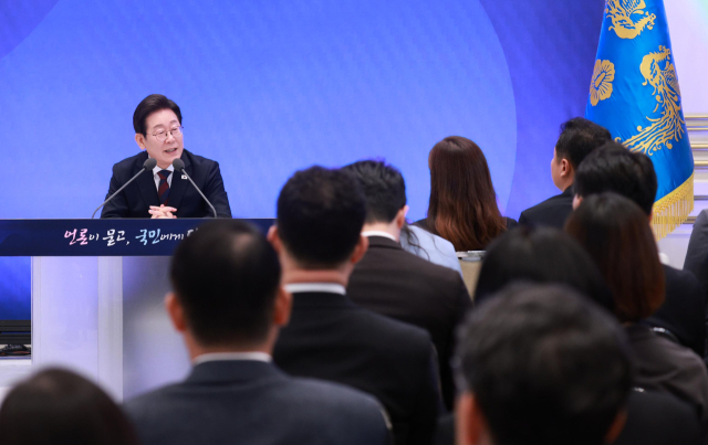 이재명 대통령이 3일 청와대 영빈관에서 