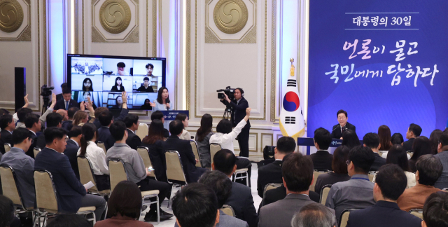 이재명 대통령이 3일 청와대 영빈관에서 