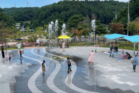 영주시, 8일부터 8월 20일까지 천지인 전통사상체험관 바닥분수 개장