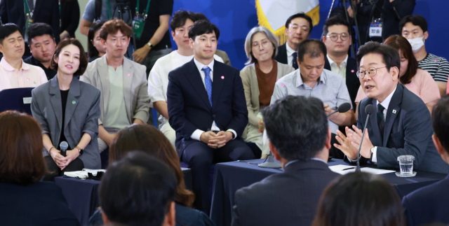 이재명 대통령이 4일 대전컨벤션센터에서 타운홀 미팅 형식으로 열린 
