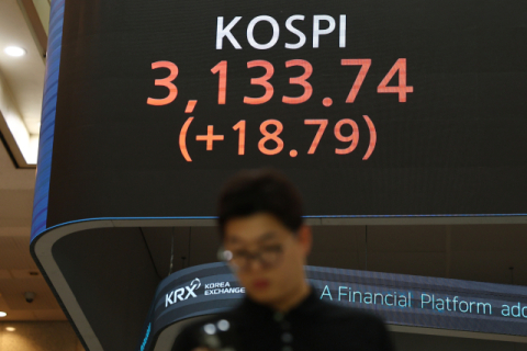코스피, 사흘 연속 상승…3,130선 돌파하며 3년 10개월 만에 최고치