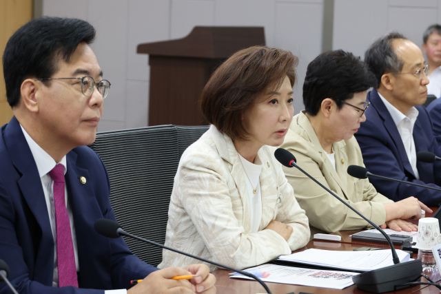 국민의힘 나경원 의원이 11일 서울 여의도 국회 의원회관에서 열린 