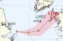 '5호 태풍 나리? 6호 태풍 위파?' 기상청, 제주도 턱밑 11호 열대저압부 감시 돌입