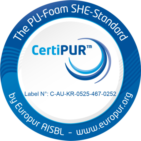 몽바르 Procell™ 폼, 유럽 'CertiPUR™' 안전·환경 인증 획득