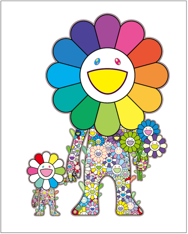 꽃의 부자(Ohanano Oyako), Murakami Takashi, 2019