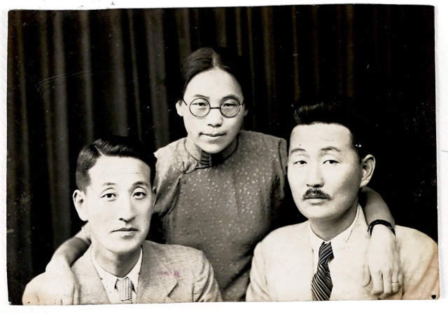 이상화, 권기옥, 이상정(왼쪽부터), 1937, 출처 권기옥기념사업회·국립항공박물관. 대구문화예술진흥원 제공