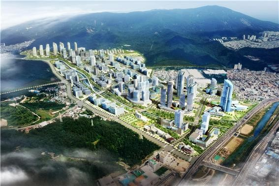 센텀2지구 조감도. [사진=부산도시공사]
