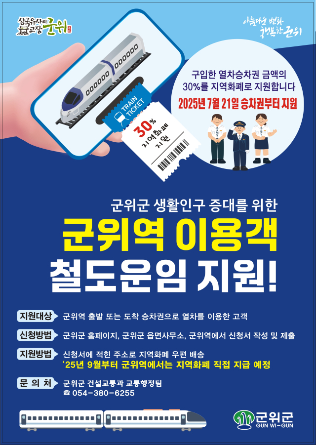 대구 군위역 홍보 포스터. 군위군 제공