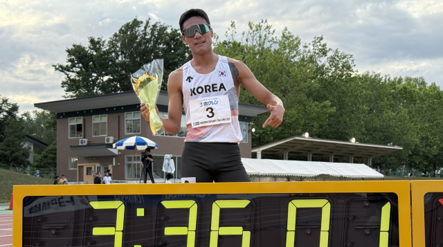 육상 중거리 이재웅, 한 달 만에 男 1,500ｍ 한국기록 깨