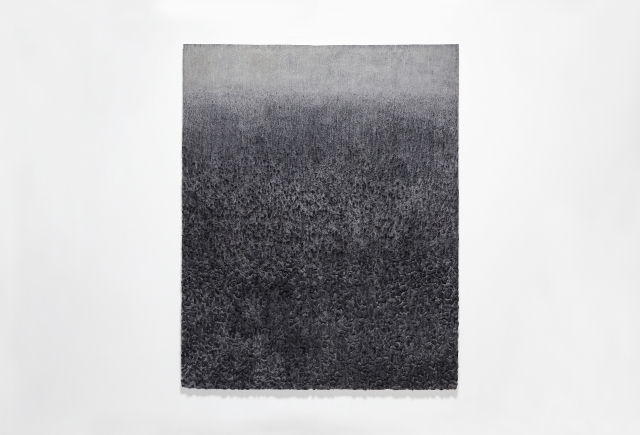 Lee Jin-Woo, Untitled P24-103, 2024, Mixed media with Hanji on Linen, 231 x 186 cm. 리안갤러리 제공