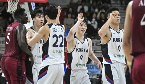 남자농구, 평가전 3연승…카타르도 19점 차로 완파