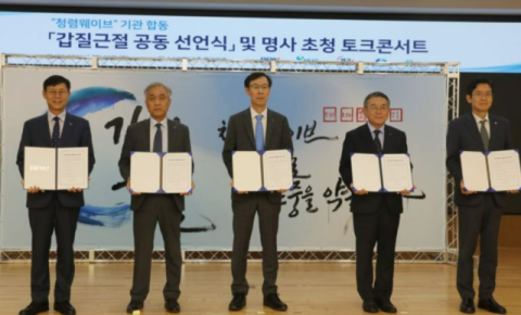 부산항만공사, '청렴웨이브' 소속 기관 합동 '갑질 근절' 공동선언