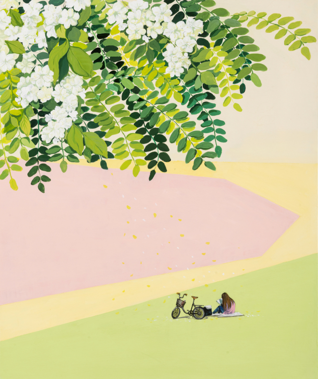 이주희, A moment of spring, 2024, Acrylic on Canvas, 72.7×60.6cm