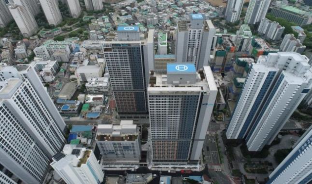 부산시청 앞 행복주택 현장 전경. [사진=부산시]