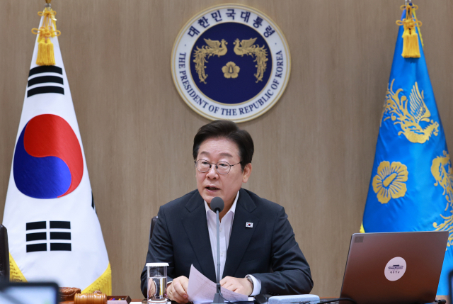 이재명 대통령이 29일 서울 용산 대통령실 청사에서 열린 국무회의를 주재하고 있다. 연합뉴스