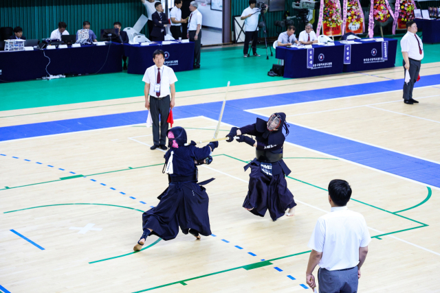 제28회 대구대학교 총장기 전국 고교 검도 선수권대회 경기 사진. 대구대 제공