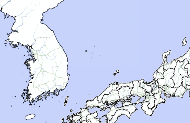 일본기상청 홈페이지 지진 정보 지도