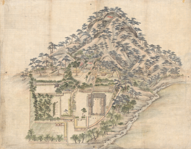 옥호정도(玉壺亭圖), 작가미상, 국립중앙박물관 소장