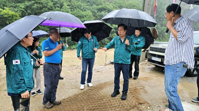 안동시는 산불 이재민 선진이동주택에 대한 폭염 및 호우 대비 현장점검을 마무리 했다. 안동시 제공