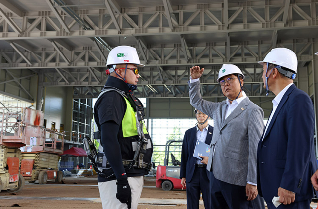 최휘영 문화체육관광부 장관 경주 APEC 정상회의 개최 현장 점검. 경북도 제공.