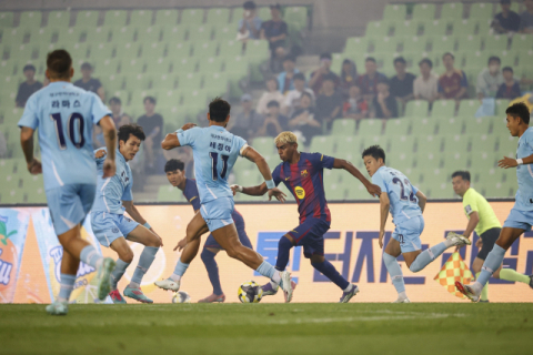 '월클' FC바르셀로나, 대구FC 상대로 '골퍼레이드'