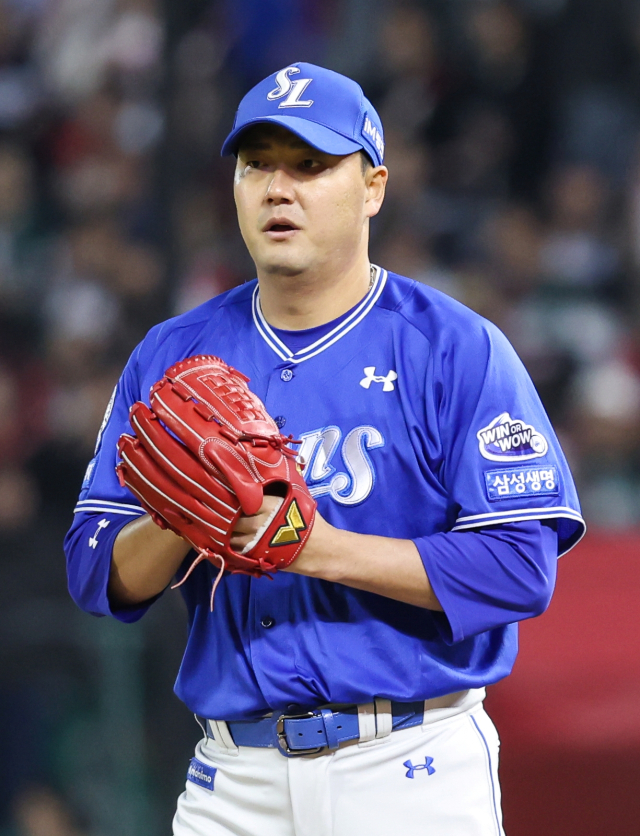 삼성 라이온즈의 김태훈. 삼성 제공