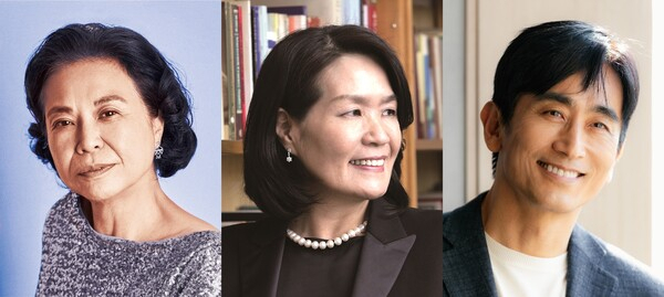 제14회 황순원문학상 수상자들. 왼쪽부터 작가상을 받은 주수자 소설가, 시인상을 받은 김구슬 시인, 신진상을 받은 차인표 소설가. 황순원기념사업회