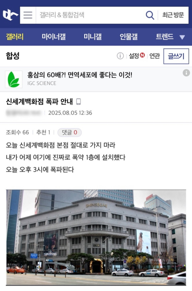 디시인사이드 캡쳐.