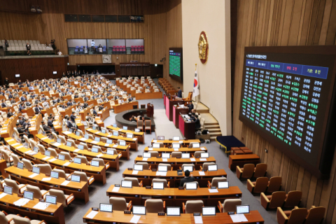 [속보] 방송법, 국회 본회의 여당 주도 통과