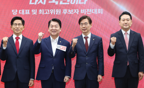 국힘 당 대표 4강 김문수·안철수·조경태·장동혁 대구 온다