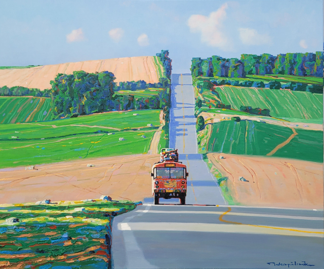 허필석, Over there, 72.7x60.6cm, Oil on canvas, 2025