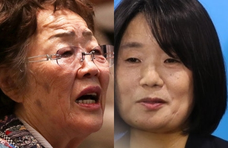 이용수 할머니, 윤미향 전 국회의원. 매일신문DB, 연합뉴스