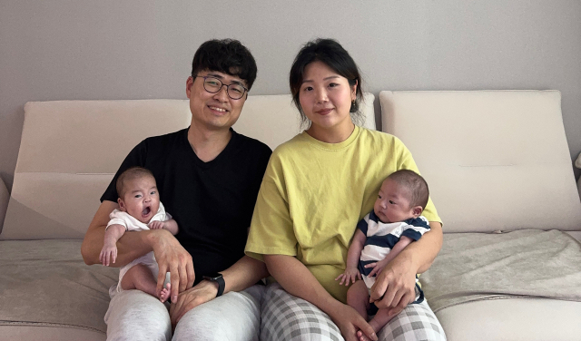 윤정민·조재준 부부 첫째 아들 조하준, 둘째 딸 조하윤.