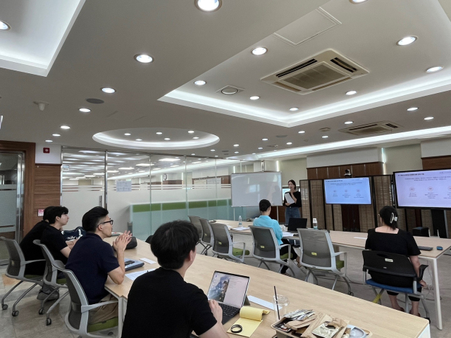 대구대 학생 창업유망팀 실전 피칭 시뮬레이션 모습. 대구대 제공