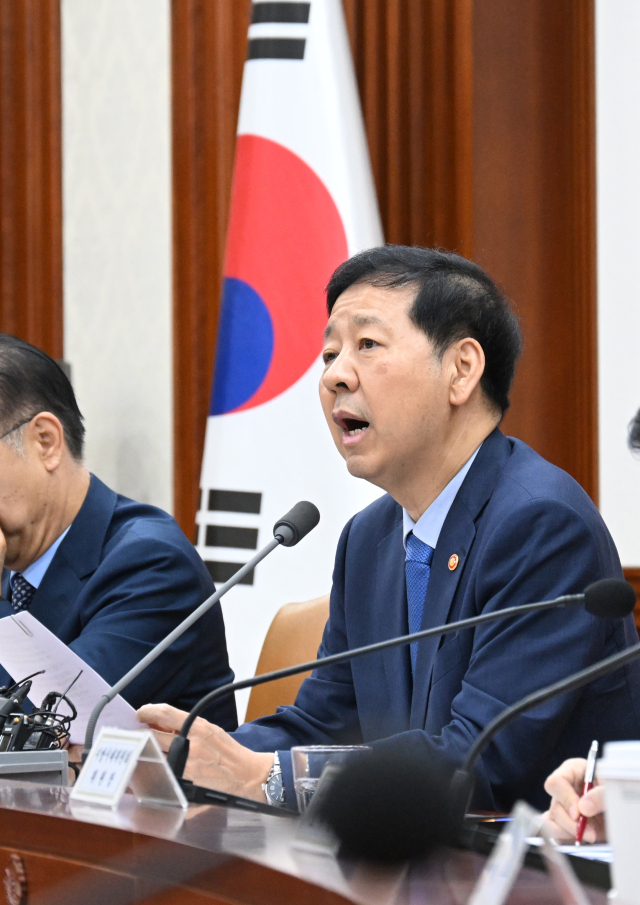 구윤철 부총리 겸 기획재정부 장관은 14일 서울 종로구 정부서울청사에서 열린 경제관계장관회의를 주재, 모두발언을 하고 있다. 2025.8.14. 기재부 제공