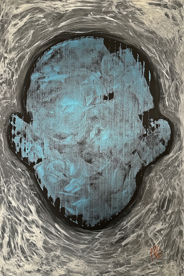 이우석, I am that I am_Jouissance 01, 193.9x130.3cm, Acrylic on canvas, 2025