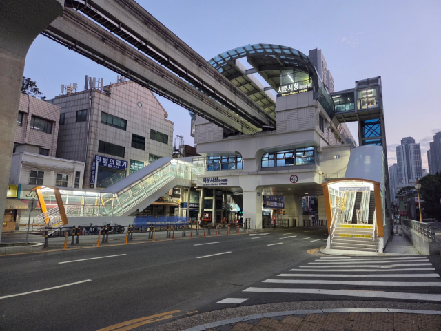 서문시장역 출입구 상·하행 에스컬레이터 설치 모습. 대구교통공사 제공