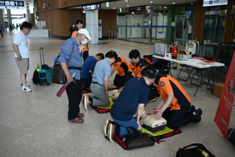 대구서부소방서, 서대구역서 폭염 극복 119팝업부스 운영
