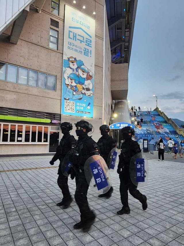 지난 2023년 8월 5일 대구 수성구 삼성라이온즈테마파크에서 열리는 삼성라이온즈와 LG트윈스 간 KBO리그 경기에 