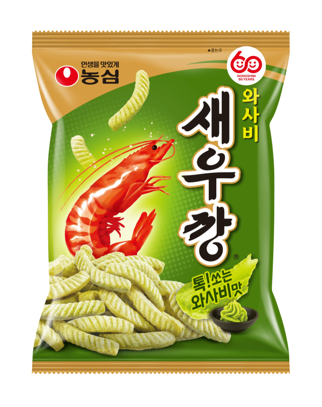 농심 와사비 새우깡 제품 이미지. 농심 제공