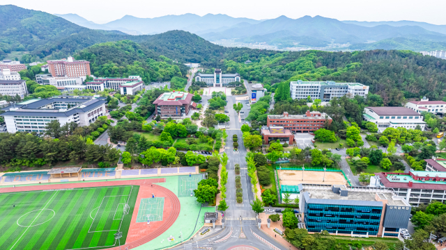 동국대 WISE캠퍼스 전경 모습.