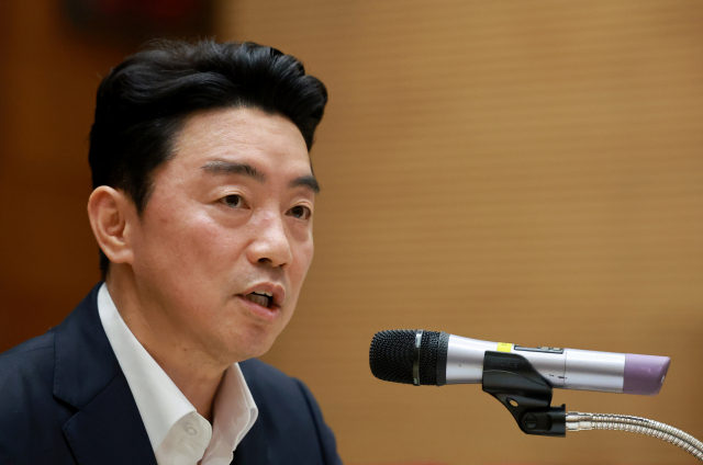 강훈식 대통령비서실장이 19일 서울 용산 대통령실 청사에서 열린 기자간담회에서 발언하고 있다. 연합뉴스