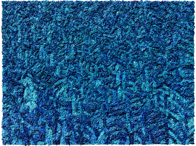김도엽, WORK-BLUE, 2024, 130.3x97.0cm, MIXED MEDIA.