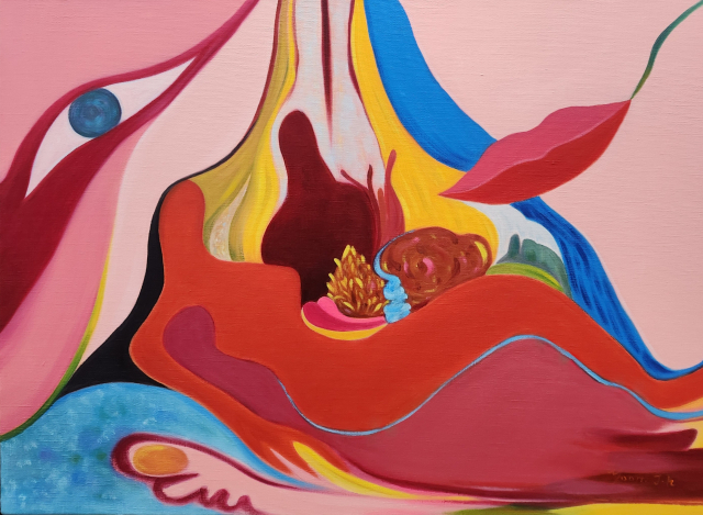 윤정희, Inside the Flower 53.0x72.7cmOil on Canvas