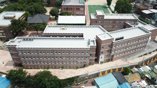 대구 계성중학교가 동산관 개축과 제2동산관 리모델링 사업을 마치고 미래형 교육시설로 탈바꿈했다. 계성중 전경. 대구시교육청 제공