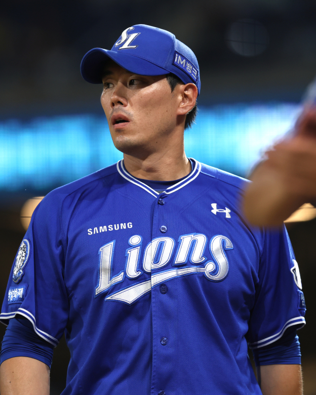 삼성 라이온즈의 김재윤. 삼성 제공