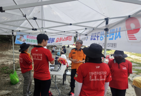 조보욱 밀양소방서장, 22일 119시민수상구조대 격려 방문